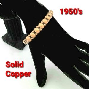 🔴 1950's Solid Copper NA Cuff